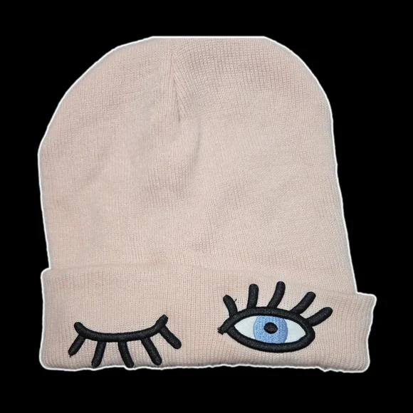 Kid Or Adult Winking Eye Beanie - Picture 1 of 1